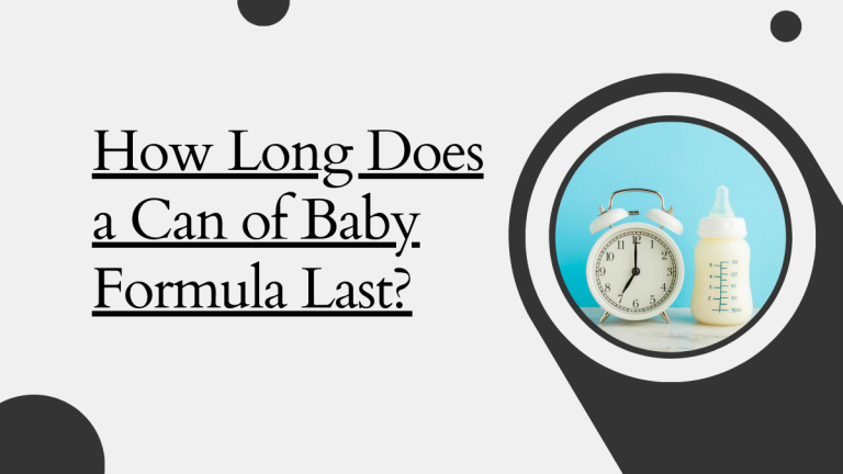 How Long Does a Can of Baby Formula Last?